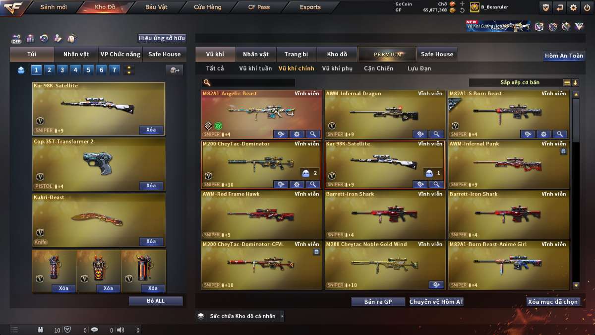 shop acc cf uy tin gia re